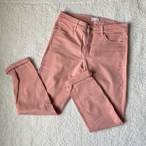 LOFT Peach Modern Skinny Crop Jeans
